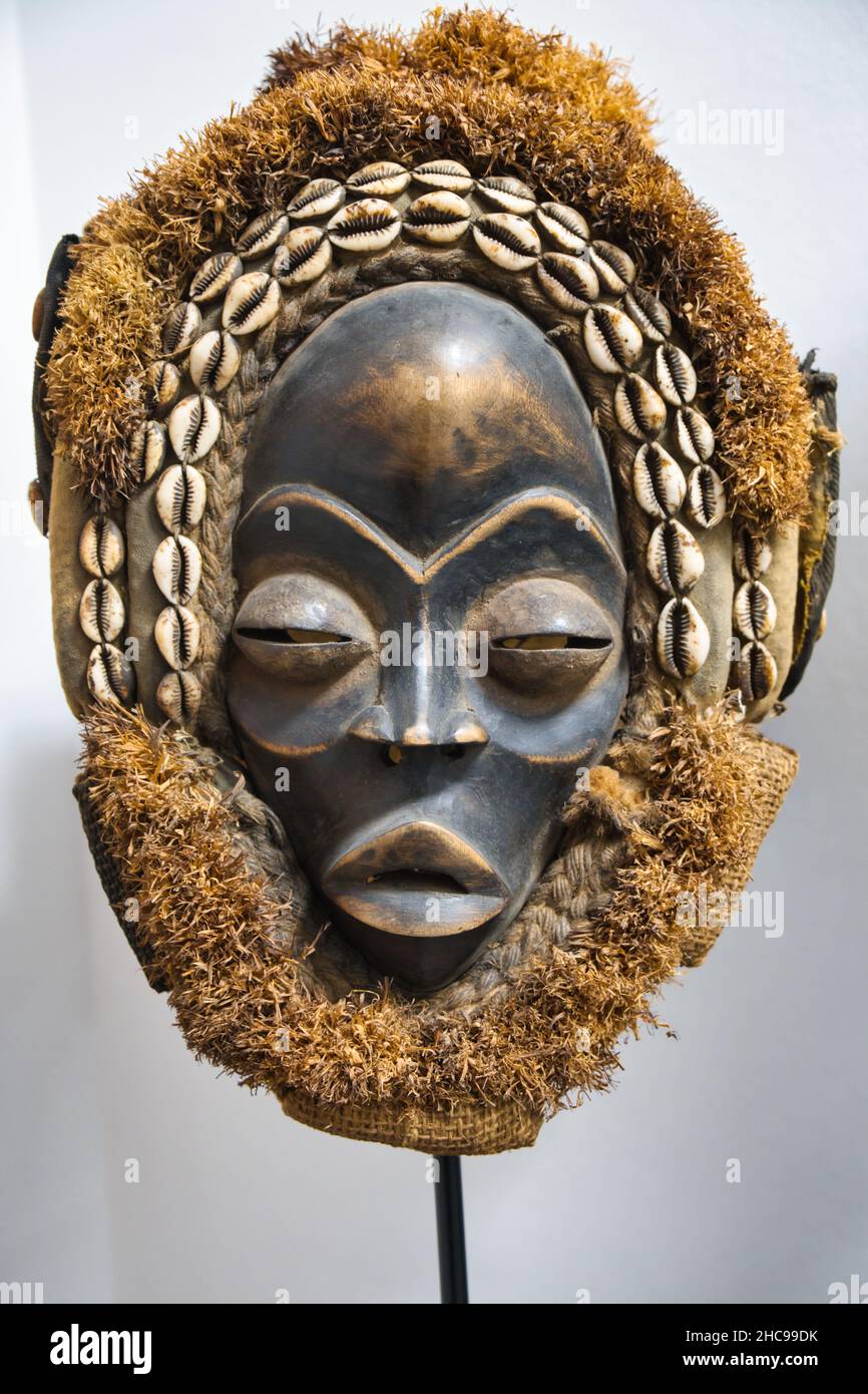 Maschera Africana femminile Foto Stock