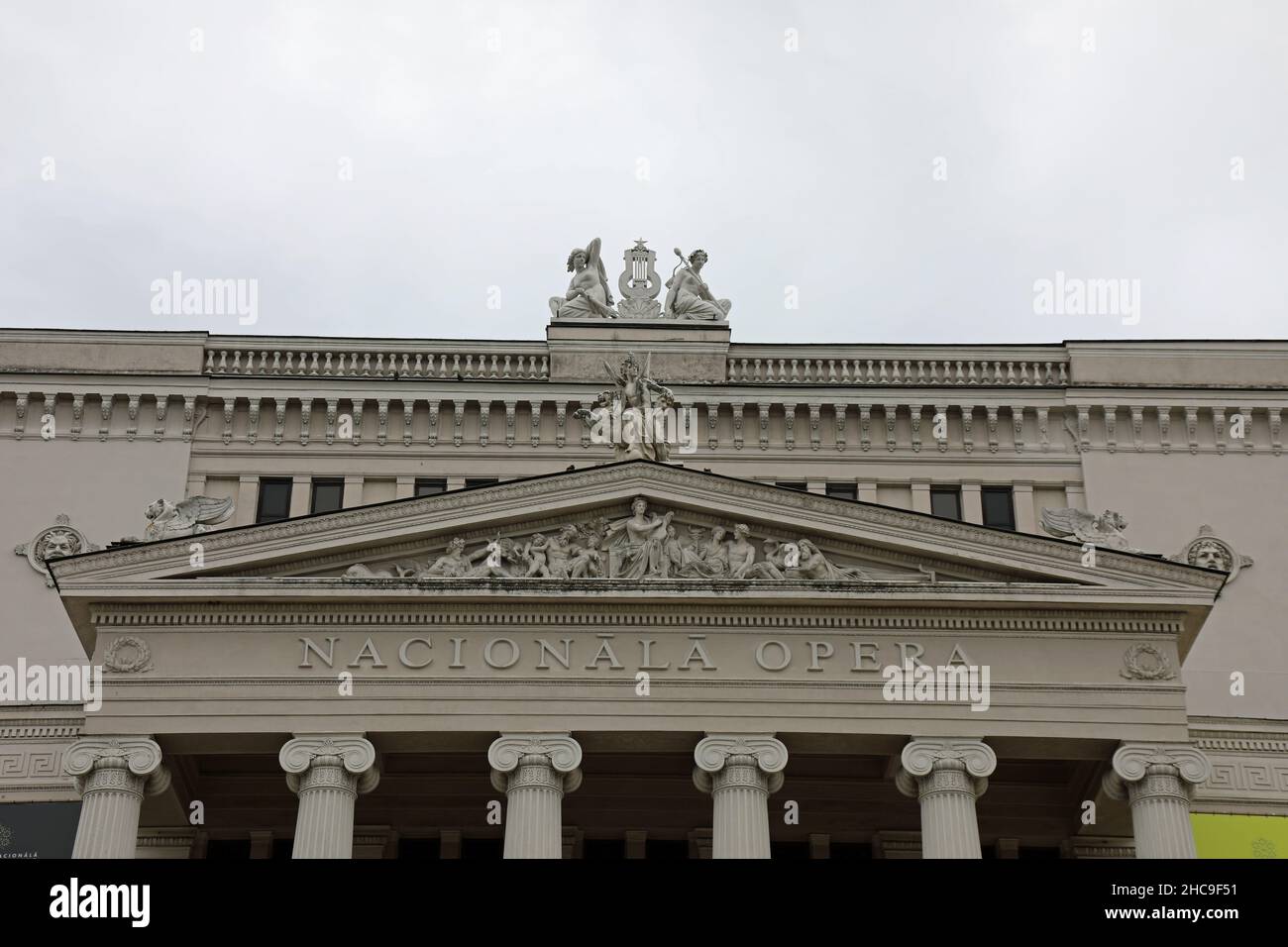 Opera nazionale lettone di Ludwig Bohnstedt Foto Stock