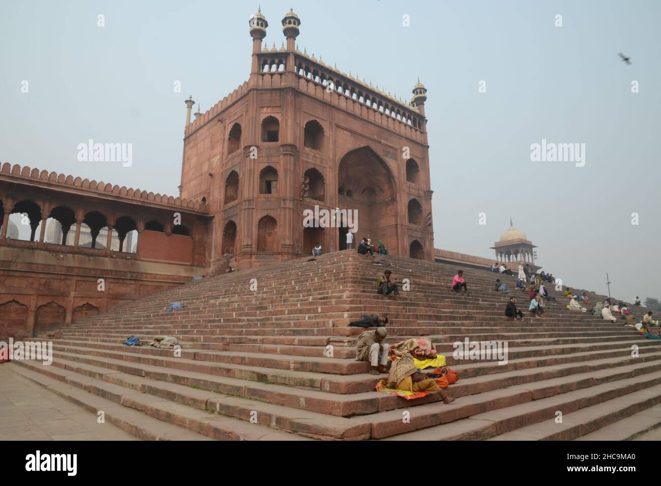 Porta orientale del Jama Masjid, Delhi Foto Stock