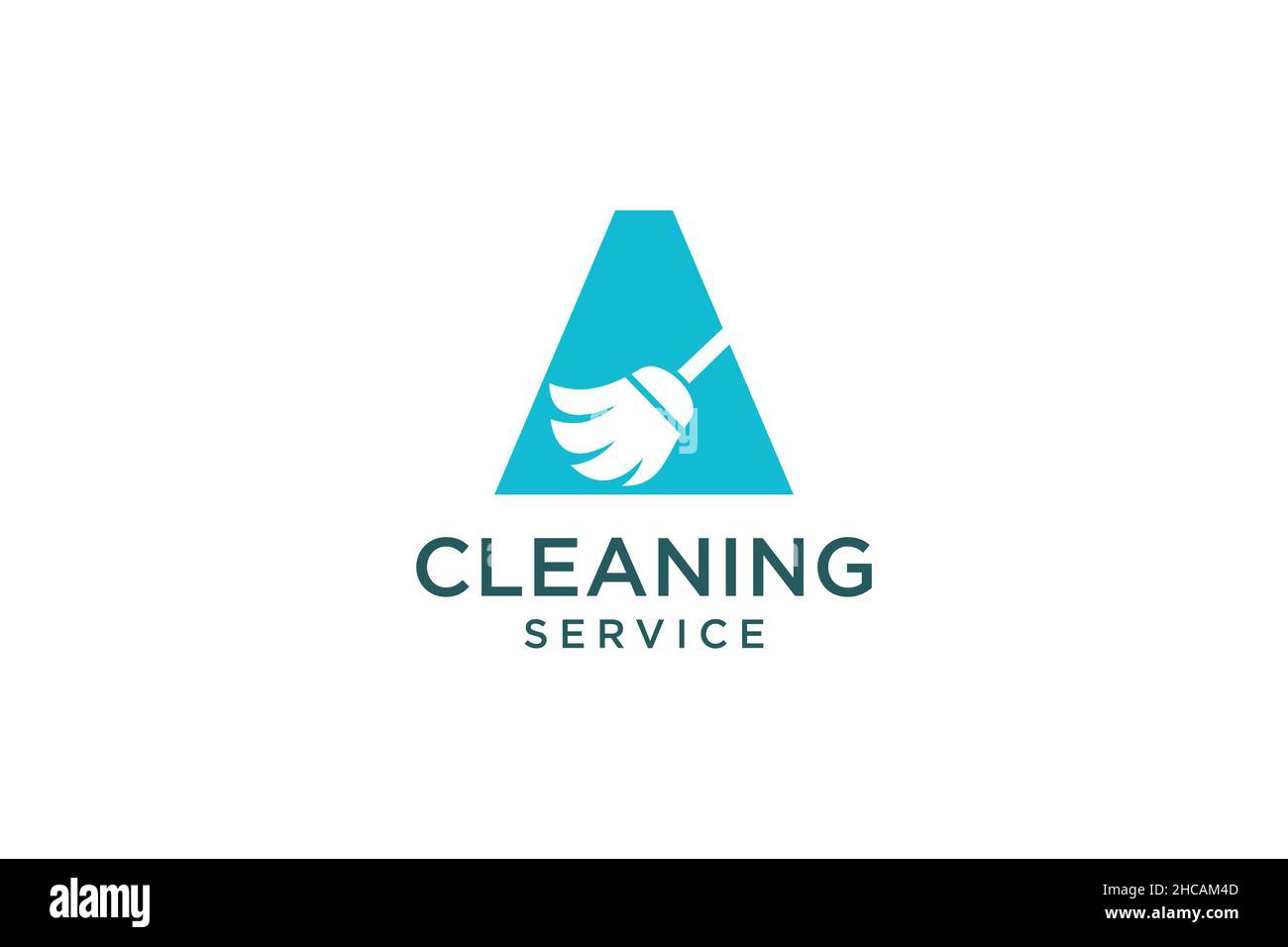 Lettera A per pulizia servizio pulito manutenzione per dettagli auto, case logo icona vettore. Illustrazione Vettoriale