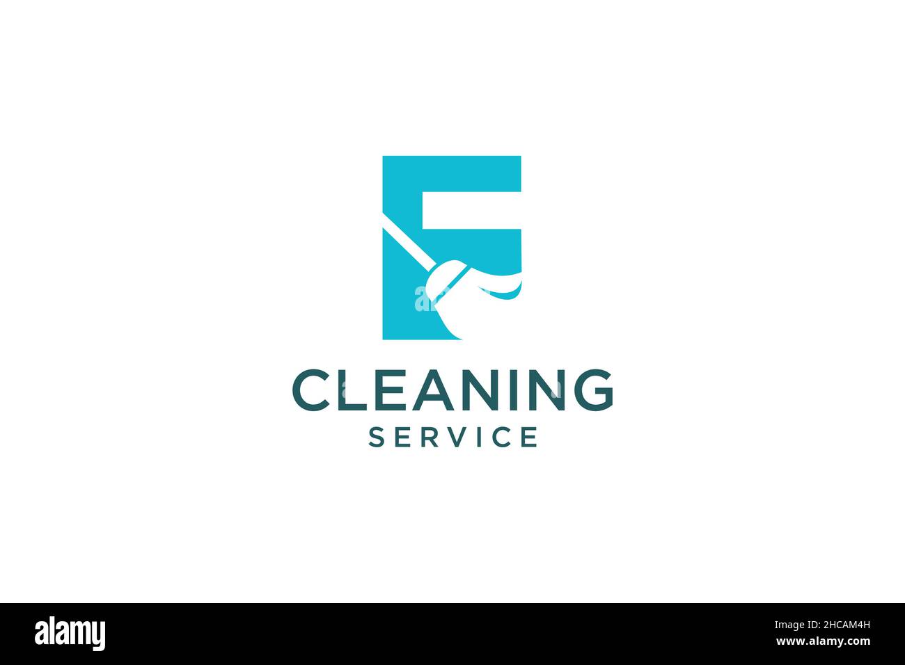 Lettera F per pulizia servizio pulito manutenzione per dettagli auto, case logo icona vettore. Illustrazione Vettoriale