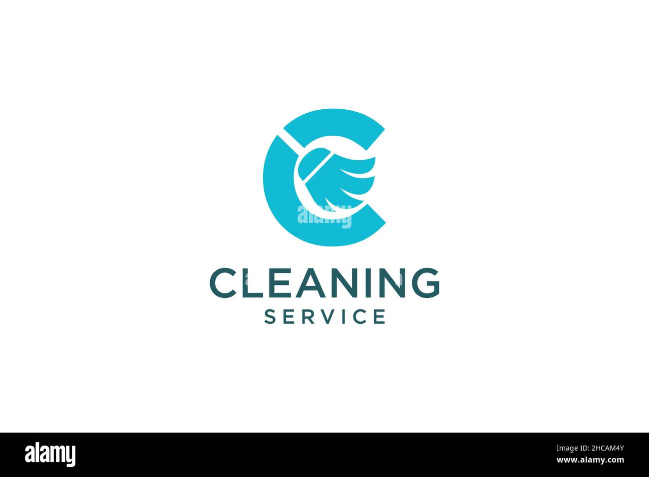 Lettera C per pulizia servizio pulito manutenzione per dettagli auto, case logo icona vettore. Illustrazione Vettoriale