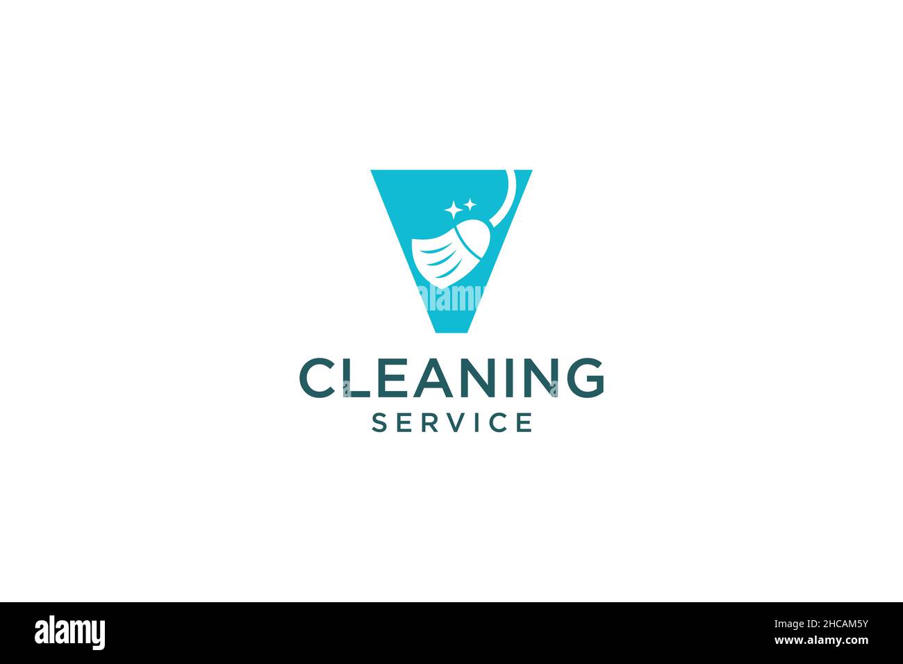 Lettera V per pulizia servizio pulito manutenzione per dettagli auto, case logo icona vettore. Illustrazione Vettoriale