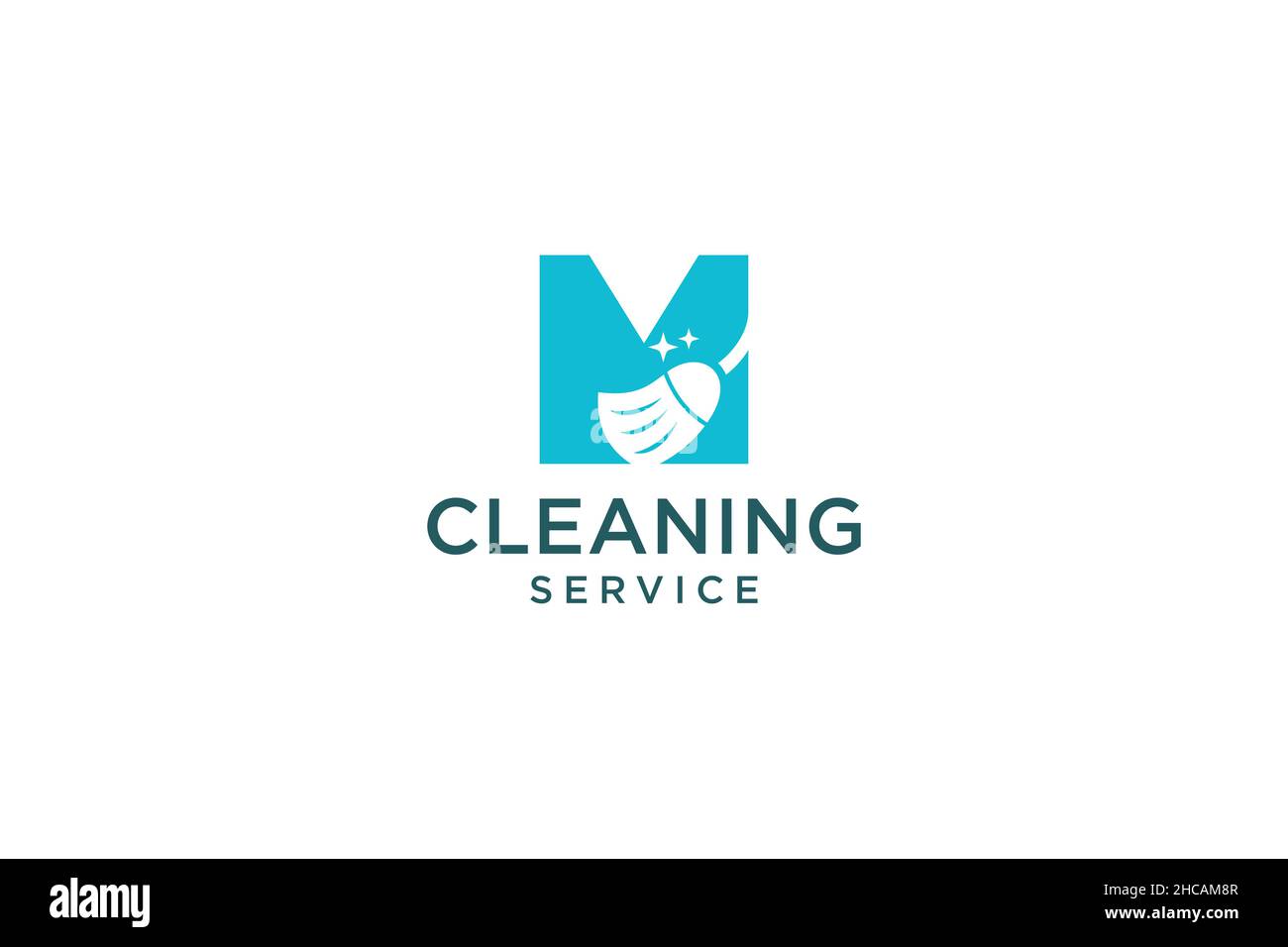 Lettera M per pulizia servizio pulito manutenzione per dettagli auto, case logo icona vettore. Illustrazione Vettoriale