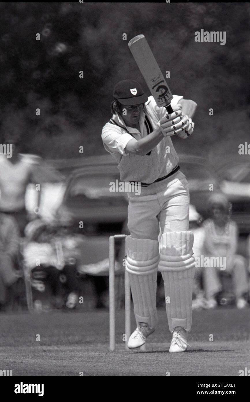 Glenn Turner batting for Worcestershire, - Northamptonshire vs Worcestershire, John Player League (40 overs, Sunday) Milton Keynes, Buckinghamshire, Inghilterra Data 11th Giugno 1978 Foto Stock