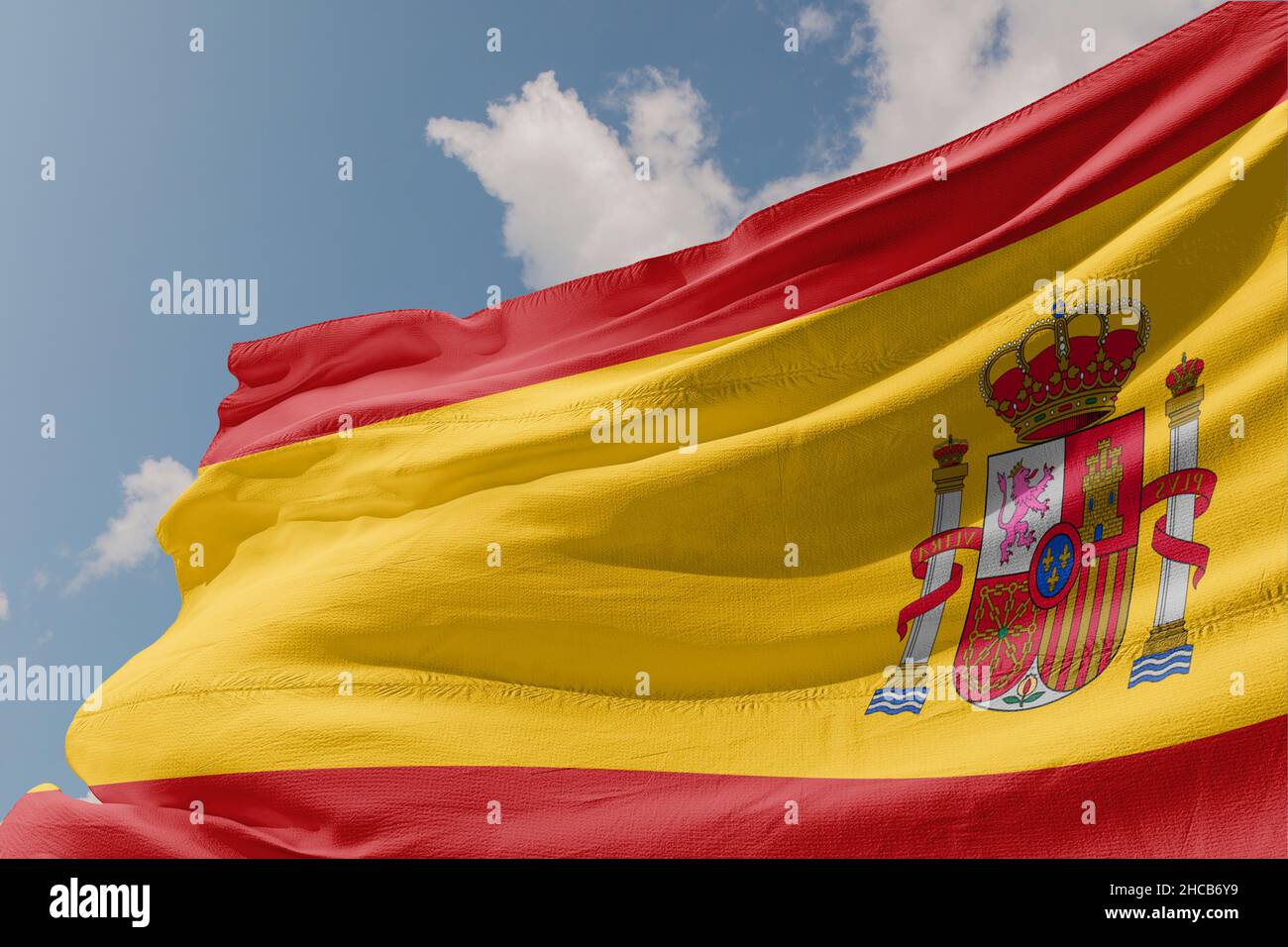 Bandiera della Spagna la bandiera della Spagna, come definita nella Costituzione del 1978, Foto Stock