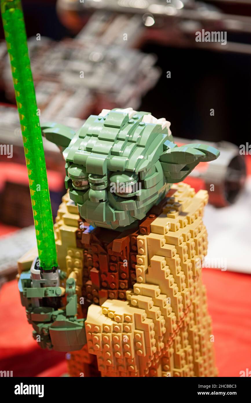 LEGO Star Wars Yoda Master Jedi Foto Stock
