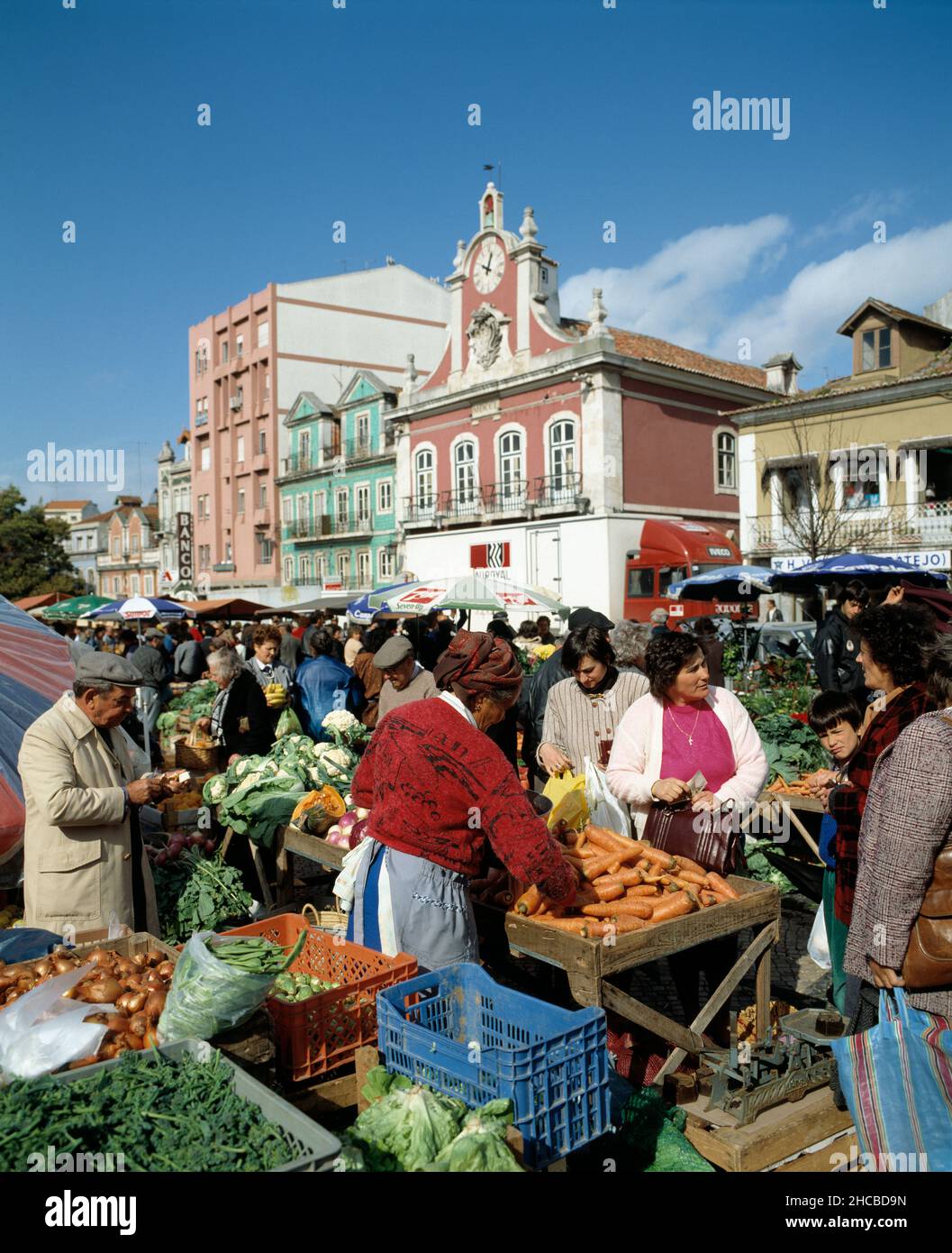 Portogallo. Contea di Leiria. Caldas da Rainha. Mercato giornaliero. Foto Stock