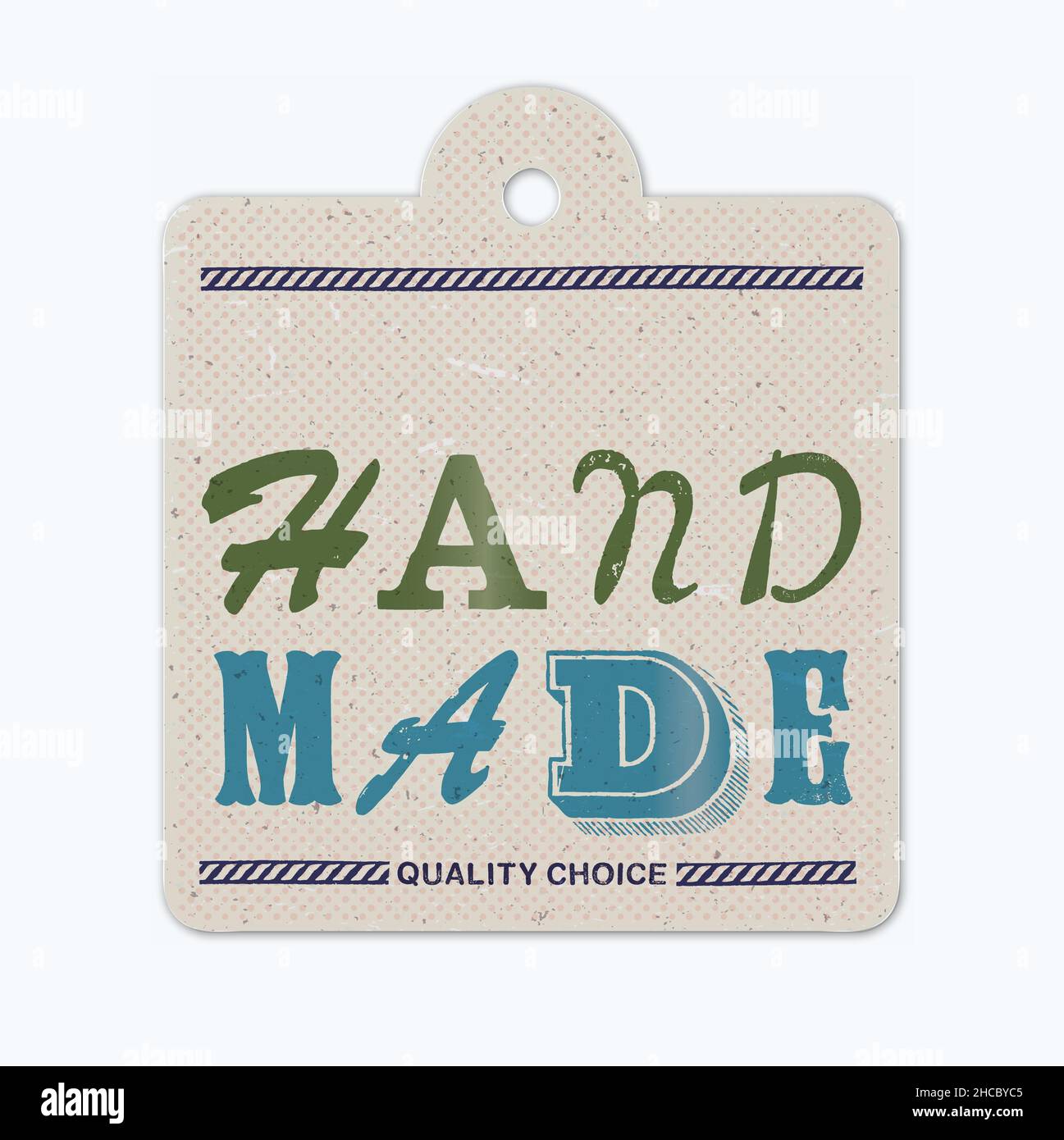 Vintage Stampa tipografica Stampa etichetta sospesi (a mano) Illustrazione Vettoriale