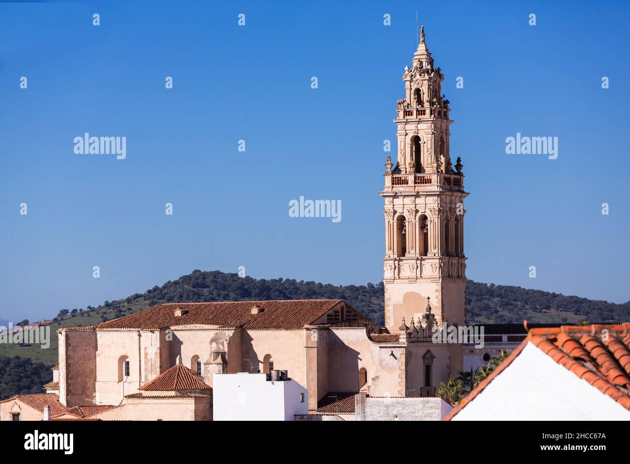 Jerez de los Caballeros, Spagna - 6 dicembre 2021: La Chiesa di Santa Catalina, Jerez de los Caballeros è una città spagnola della provincia di Badajoz, Foto Stock
