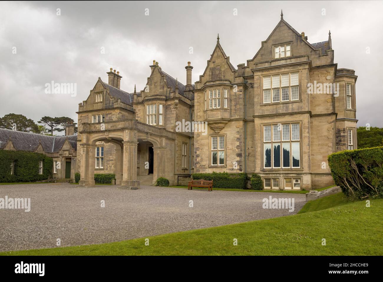 Muckross House, giardini e fattorie tradizionali, Dromyrourk, Killarney, County Kerry, Irlanda Foto Stock