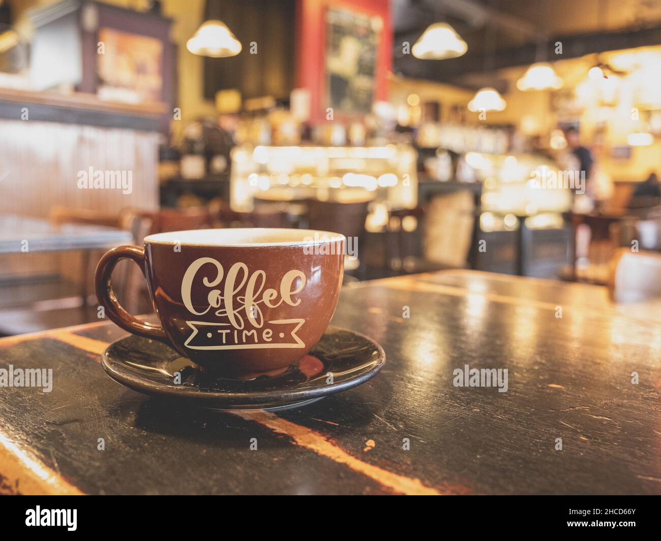 Caffè al locale Cafe Foto Stock