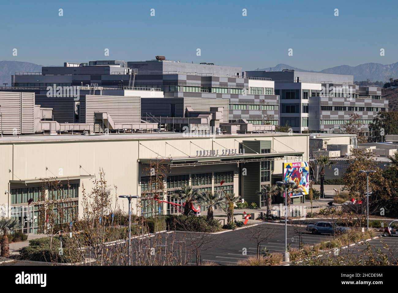 Spazio YouTube a Playa Vista. Playa Vista è una comunità pianificata con componenti residenziali, commerciali e al dettaglio, inclusa una grande tecnologia, it Foto Stock