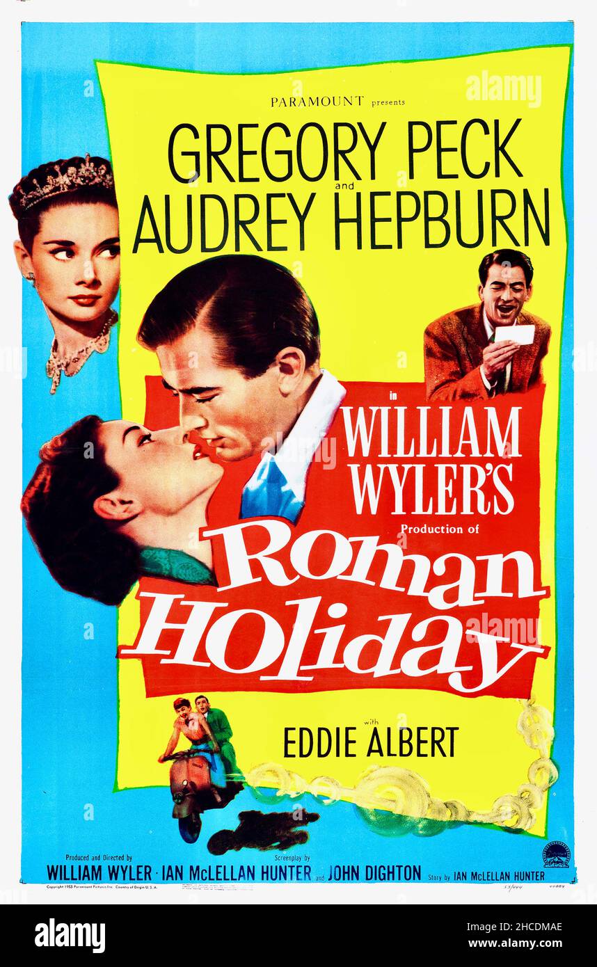 Poster del film Roman Holiday Foto Stock