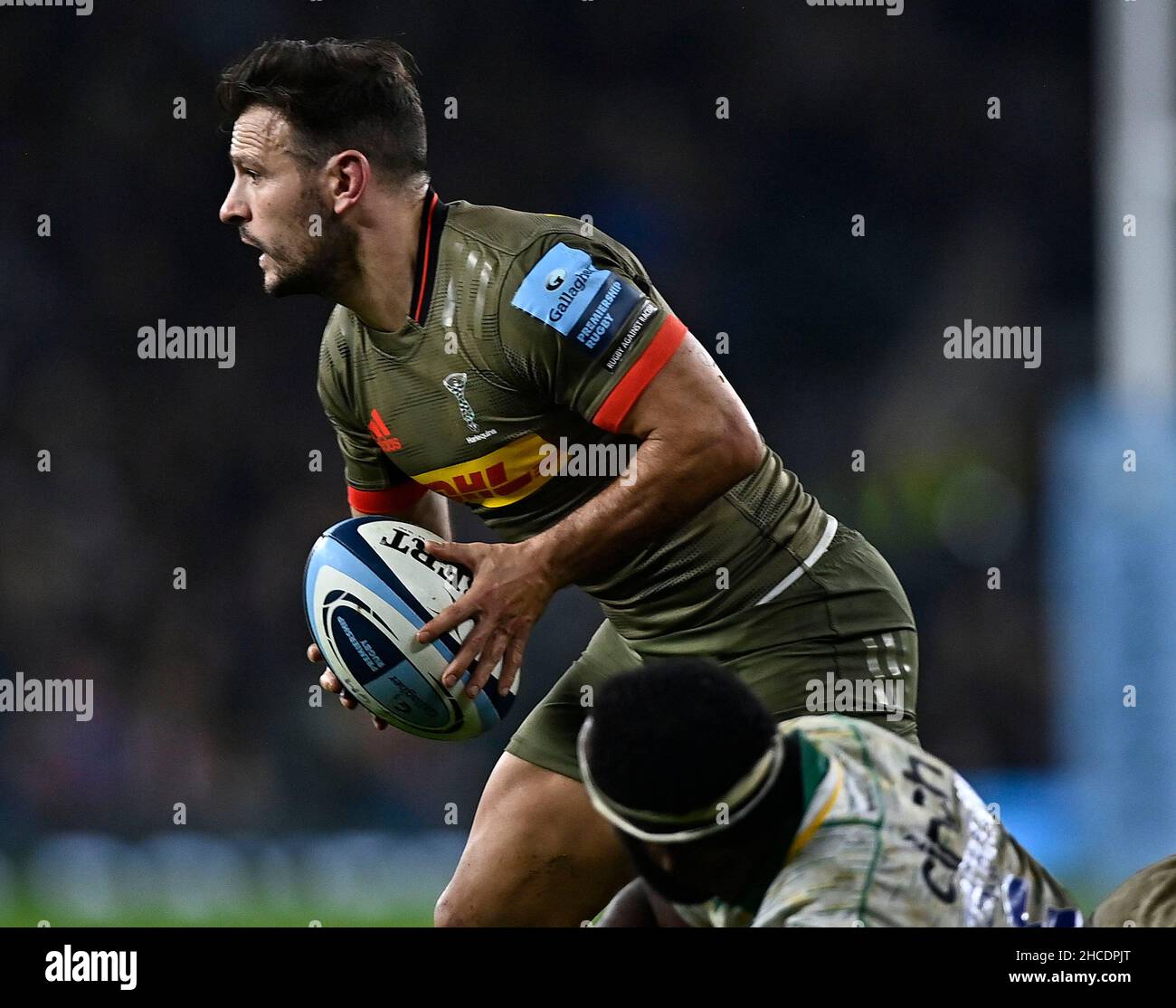 Twickenham, Regno Unito. 27th Dic 2021. Premiership Rugby. Grande gioco 13. Harlequins V Northampton Saints. Stadio di Twickenham. Twickenham. Danny Care (Harlequins). Credit: Sport in immagini/Alamy Live News Foto Stock