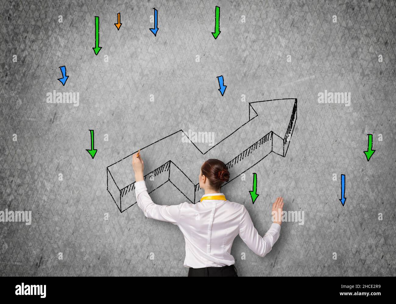 Crescere e concetto di successo Foto Stock