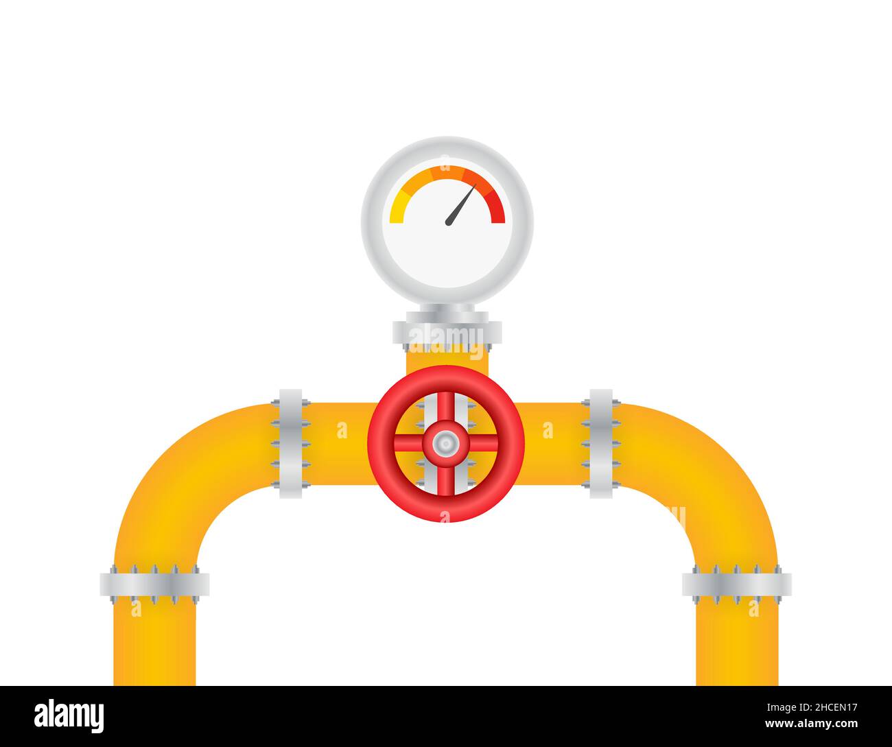 Dettagli tubi diversi tipi di raccolta tubi acqua industria gas struttura valvole. Illustrazione vettoriale. Illustrazione Vettoriale