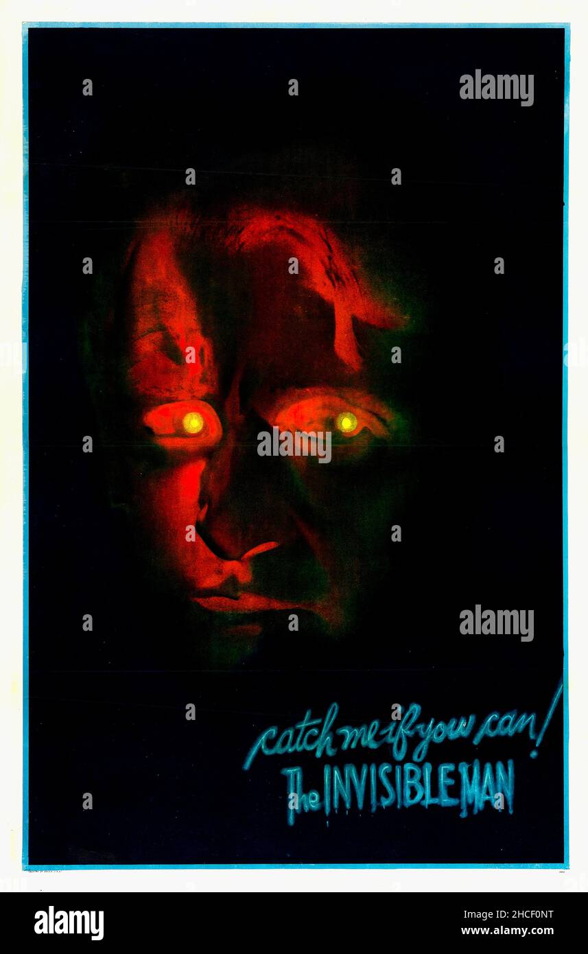 Karoly Grosz ha progettato il poster per il film The Invisible Man - 1933 Foto Stock