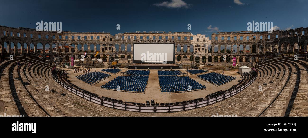 Pola, Croazia - Arena romana Foto Stock