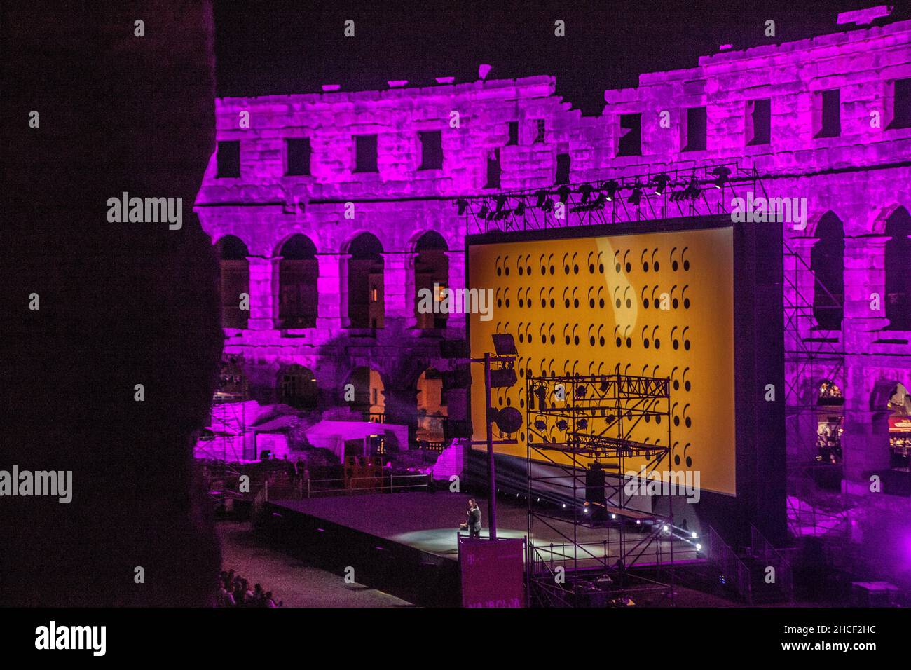 Pola, Croazia - Arena romana Foto Stock
