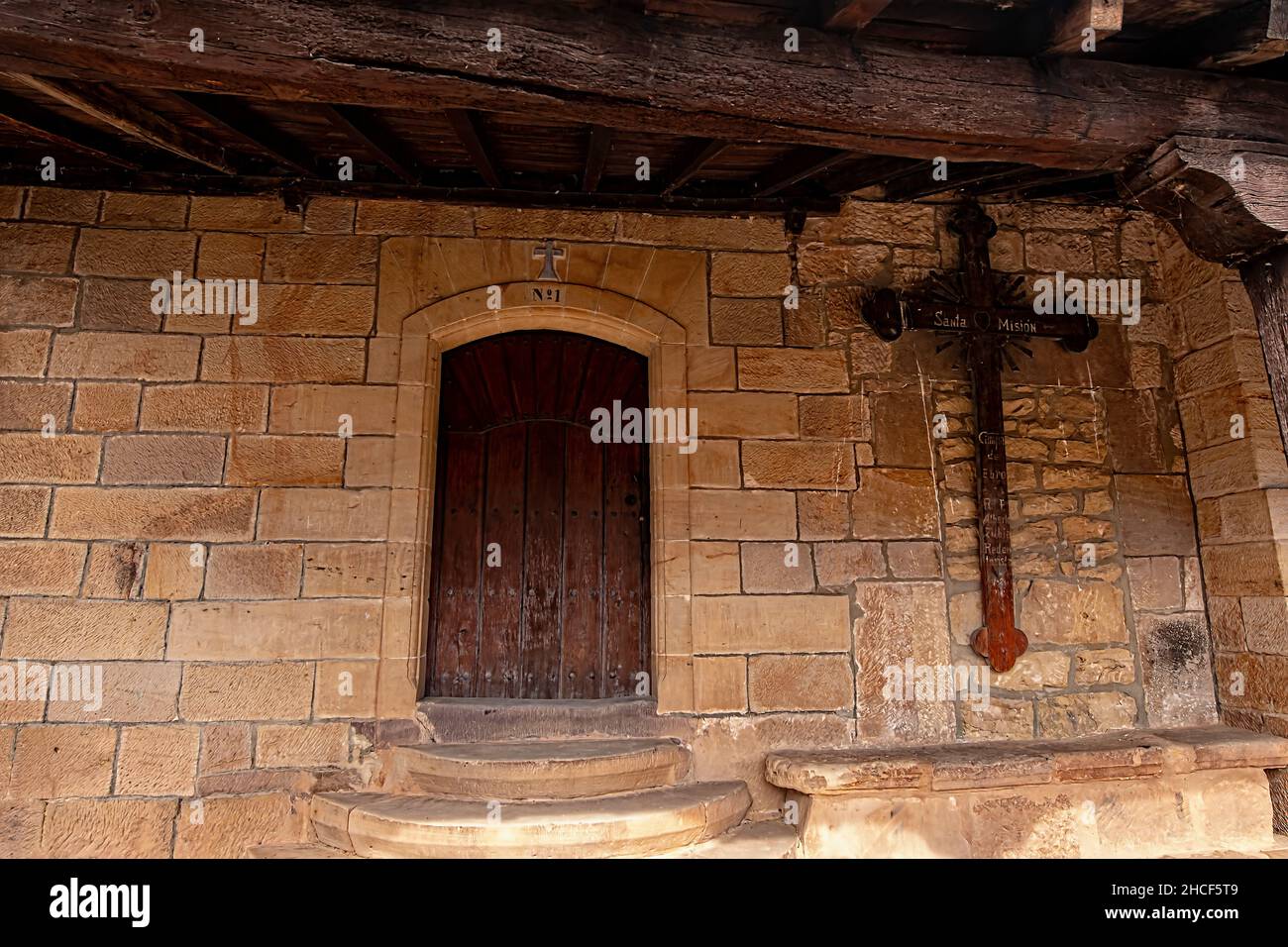 Chiesa romanica di San Millan in Campoo de Ebro Foto Stock