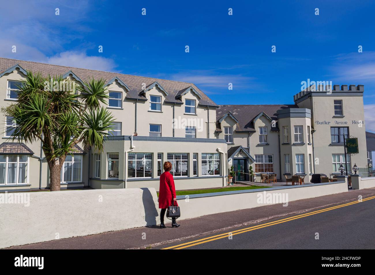 Butler Arms Hotel, Waterville Town, County Kerry, Irlanda Foto Stock