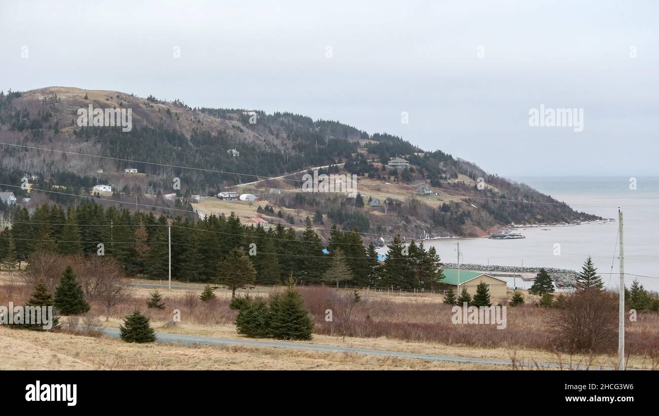 Ballant Cove, Nova Scotia Canada, dicembre 25 2021. Antenna Ballant. Luke Durda/Alamy Foto Stock