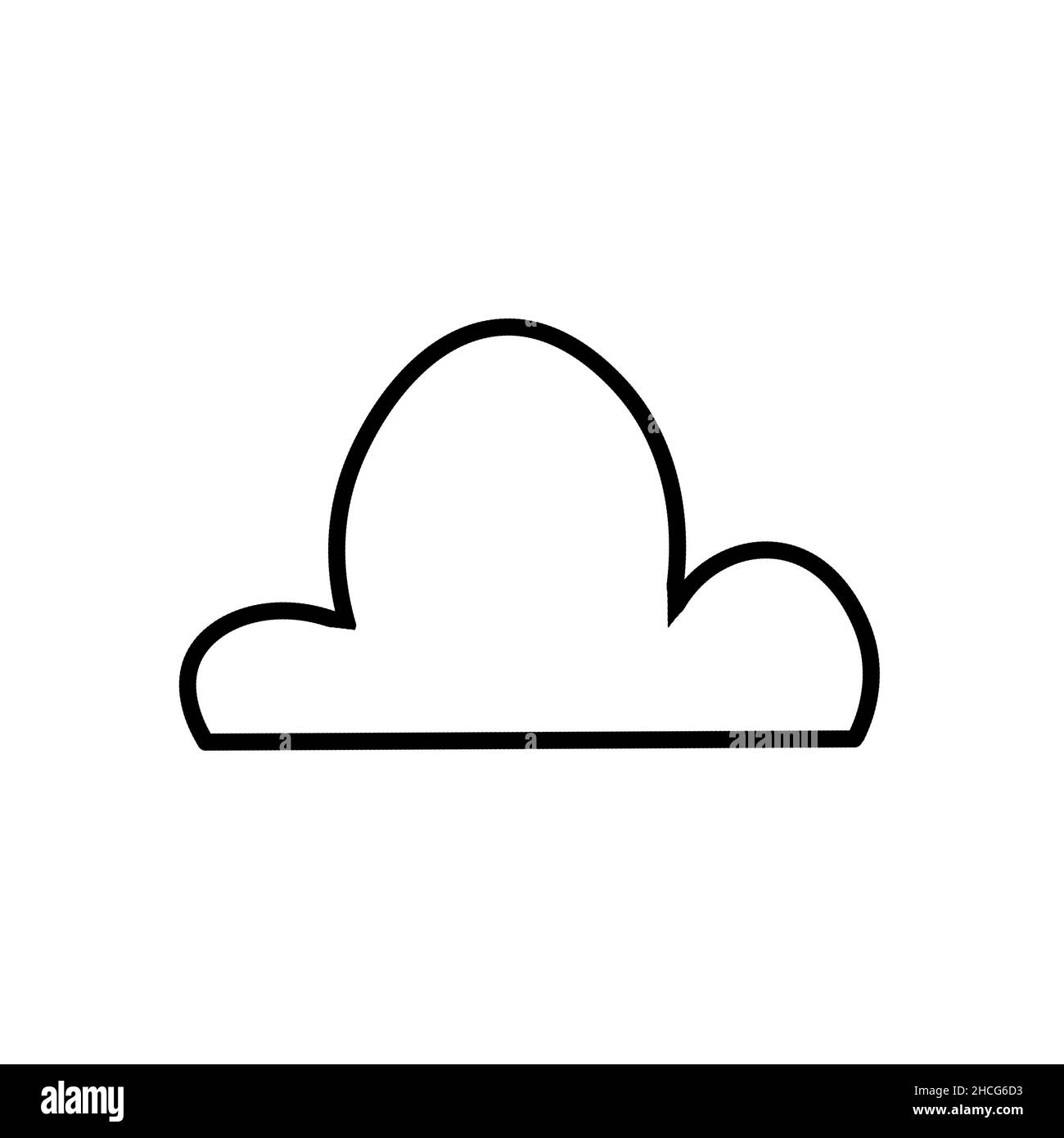 Illustrazione di Icon Cloud Foto Stock