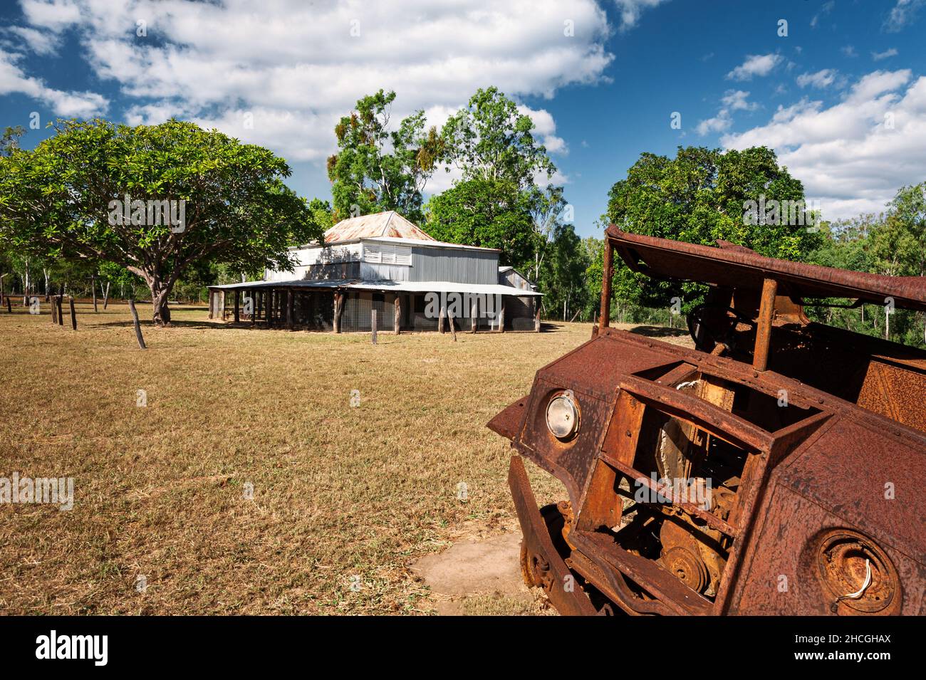 Storica Old Laura Homestead a Cape York. Foto Stock