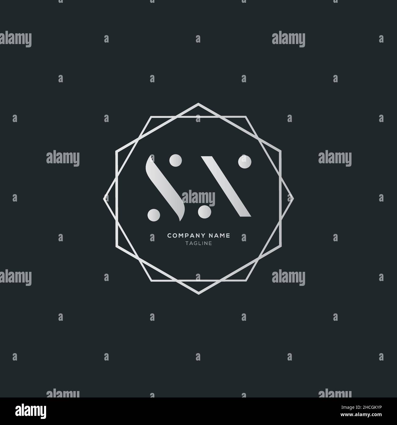 Unico moderno SX Letter Business Logo Design Alphabet icona Vector Symbol. Elegante e creativo modello con logo SX. Illustrazione Vettoriale