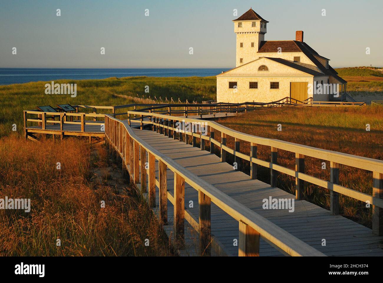 Stazione della Guardia Costiera di Race Point Foto Stock