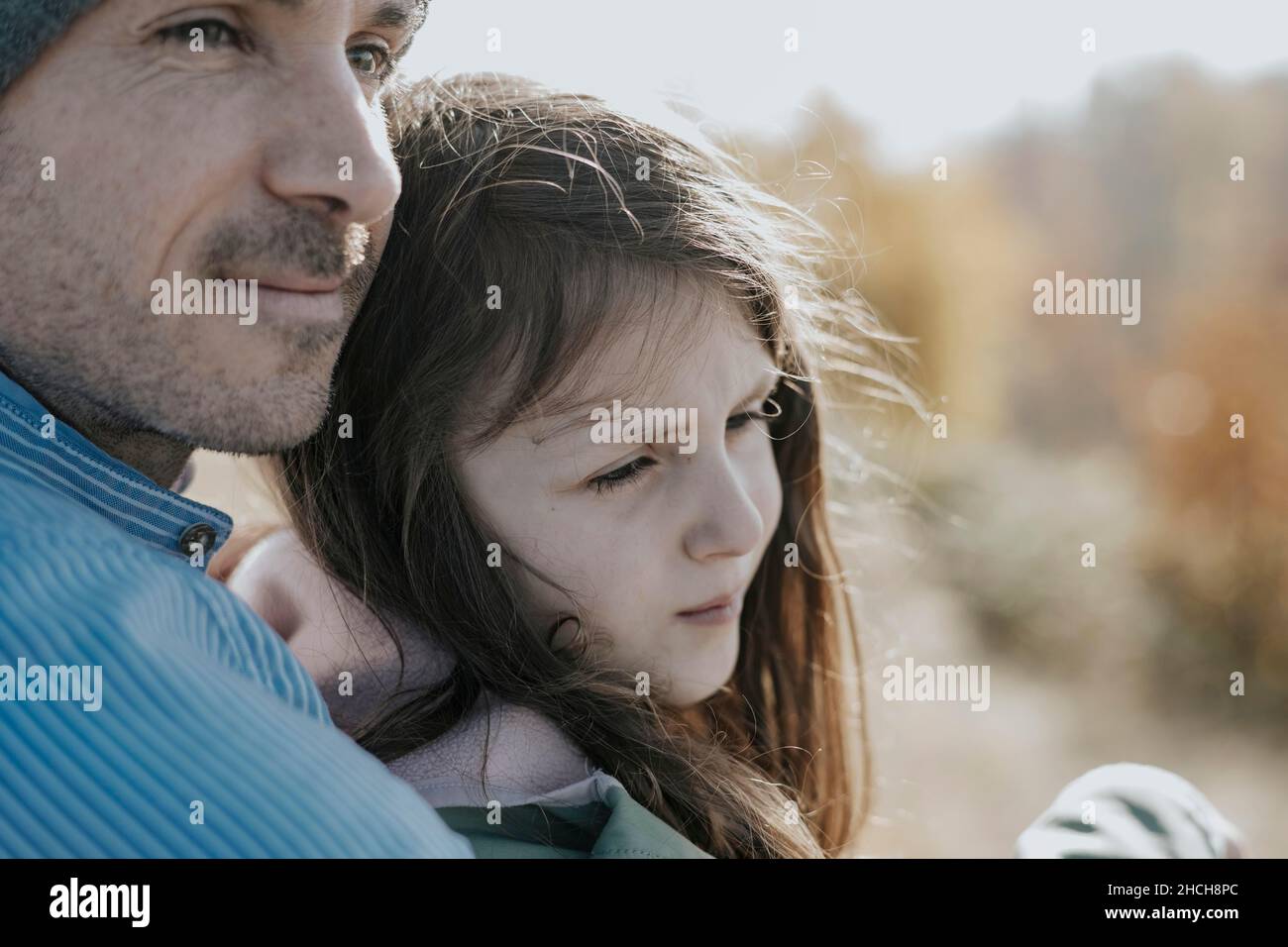 Padre e figlia Foto Stock