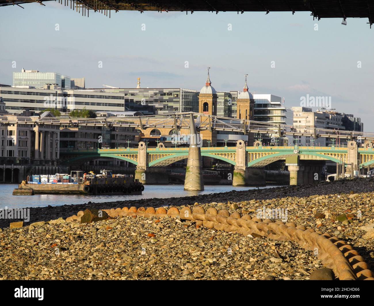 Cannon Street Railway Bridge, Londra, Inghilterra, Regno Unito Foto Stock