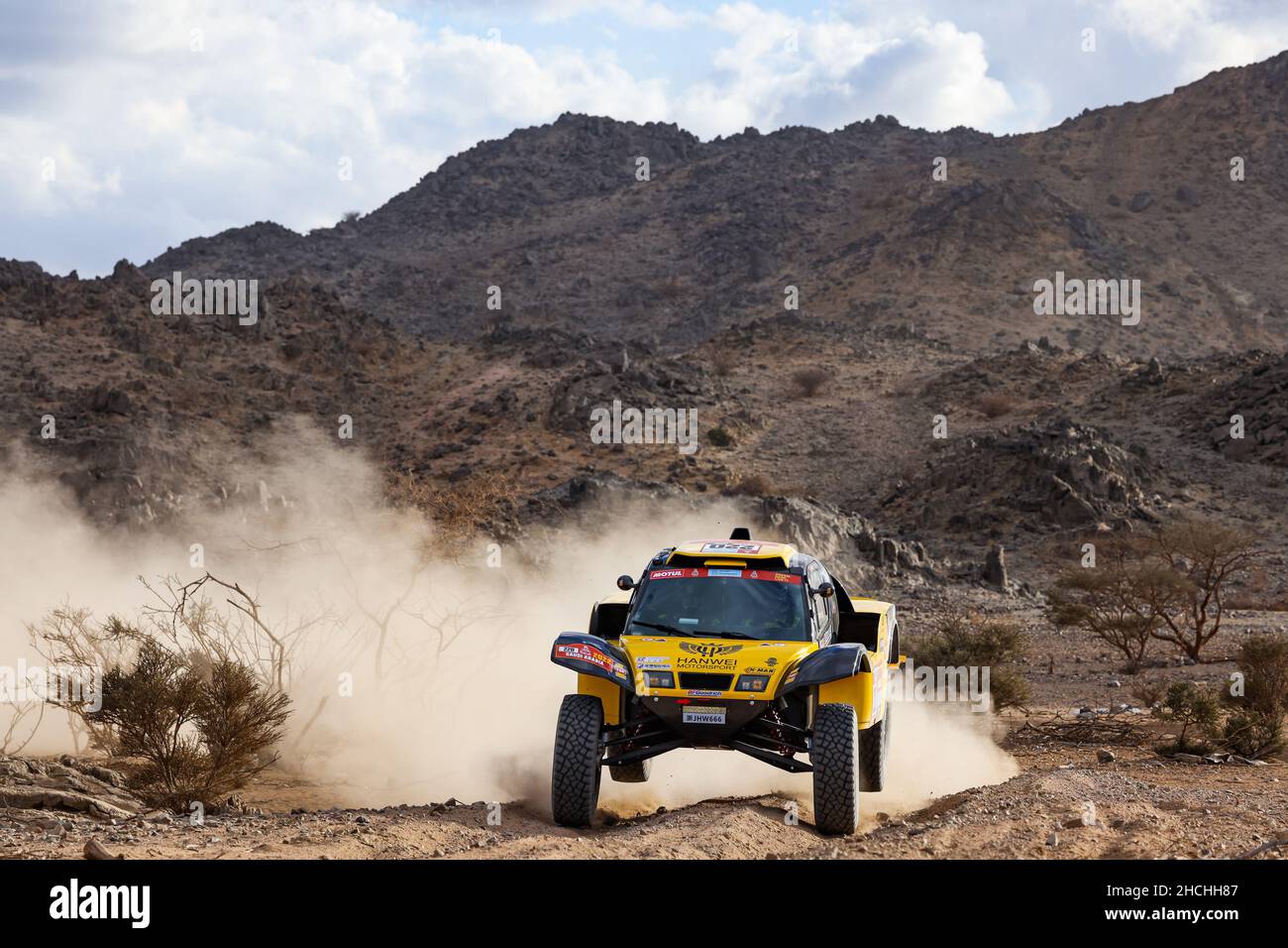 220 Han Wei (chn), ma li (chn), Hanwei Motorsport Team, SMG HW2021, Auto FIA T1/T2, Azione durante le Prove private del Rally Dakar 2022, dal 29 al 30 dicembre 2022 a Jeddah, Arabia Saudita - Foto Florent Gooden / DPPI Foto Stock