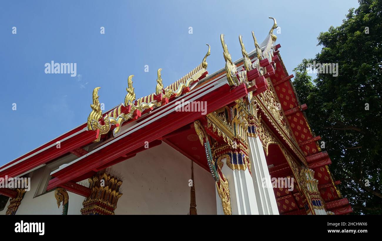 Wat Suthat Thepwararam Ratchahawihan (Wat Pho) tempio a Bangkok, Thailandia Foto Stock
