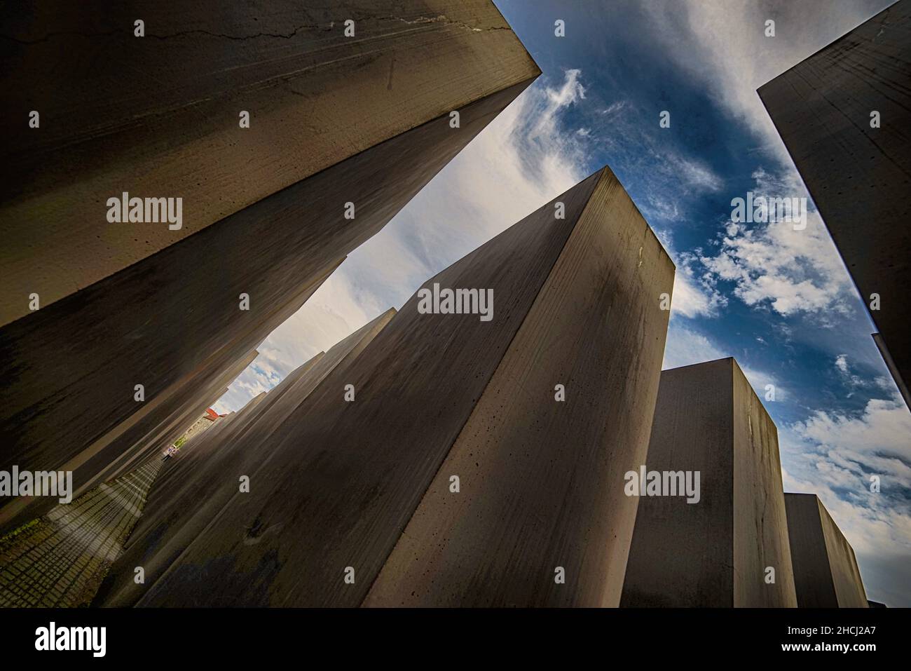 Tiertgarten Berlino Mitte Holocaust-Mahnmal Foto Stock