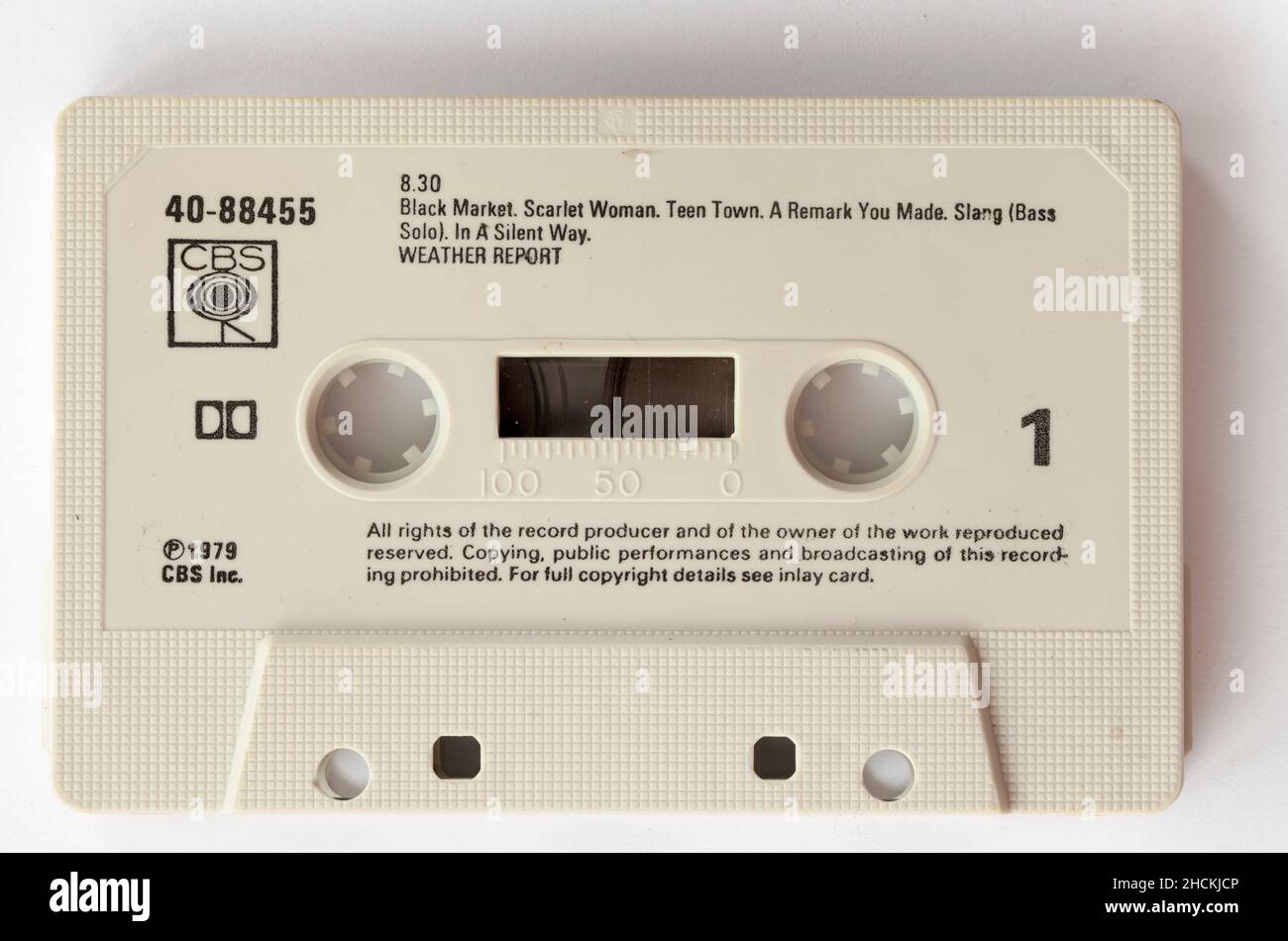 Jazz Rock Music Cassette WEATHER REPORT 830 Foto Stock