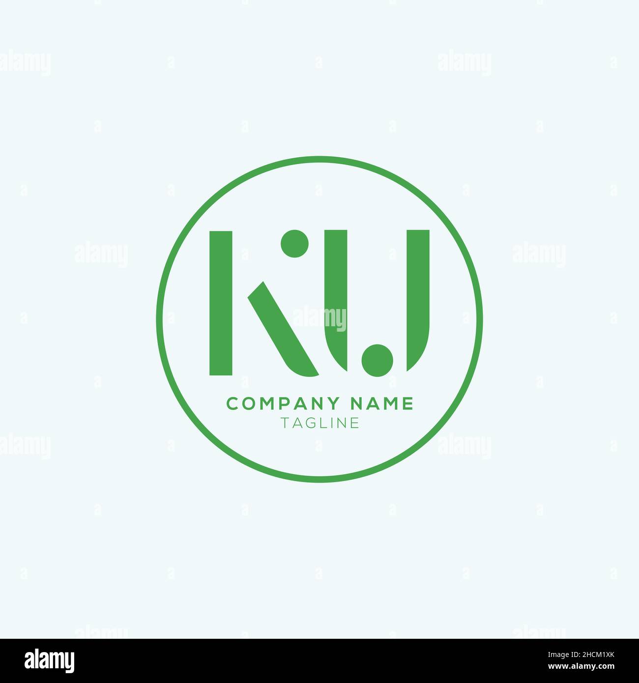 Creative Modern KU Letter Business Logo Design Alphabet icona Vector Symbol. Elegante e creativo modello con logo KU. Illustrazione Vettoriale