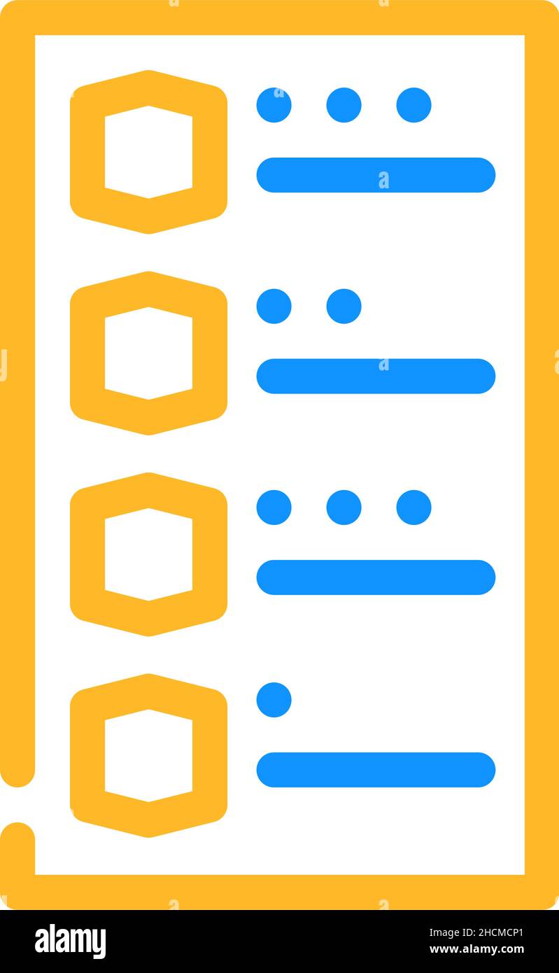 immagine vettoriale dell'icona del colore del test delle allergie Illustrazione Vettoriale