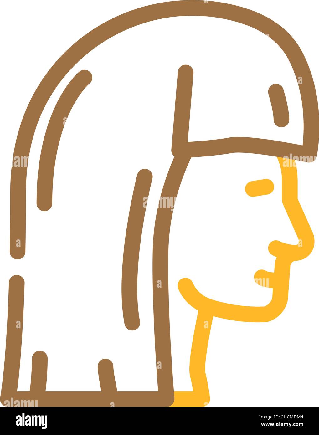 immagine vettoriale dell'icona a colori della procedura di cosmetologia del volto Illustrazione Vettoriale