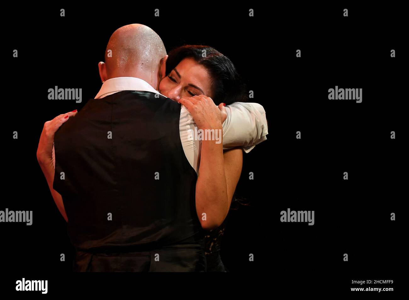 29 dicembre 2021, Roma, Italia: Francesca del Buono e Santiago Castro durante il concerto World Music incontra suoni ancestrali e contemporanei, Auditorium Parco della Musica, Roma, 29th dicembre 2021 (Credit Image: © Domenico Cippitelli/Pacific Press via ZUMA Press Wire) Foto Stock