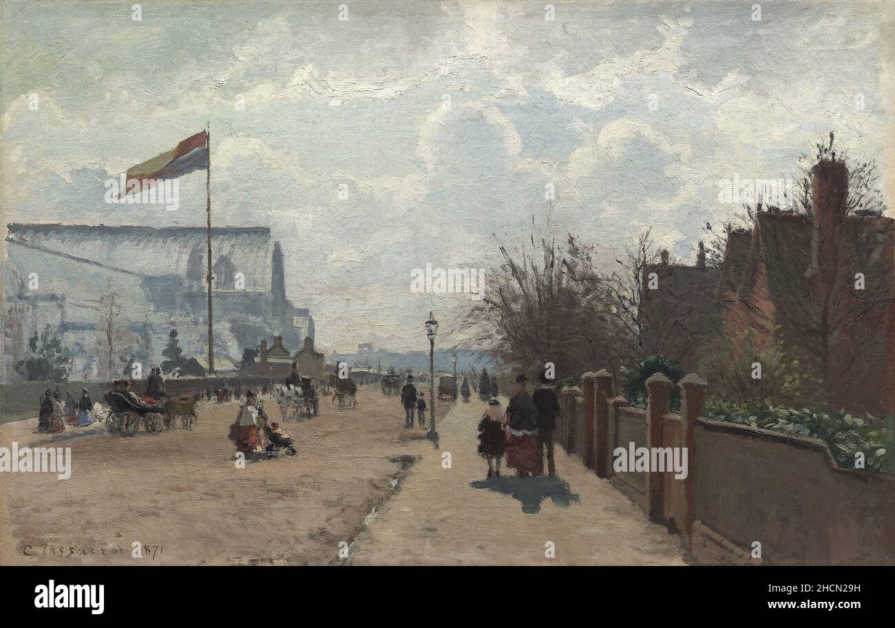 Il Crystal Palace di Londra del pittore impressionista/post-impressionista francese Camille Pisarro Foto Stock