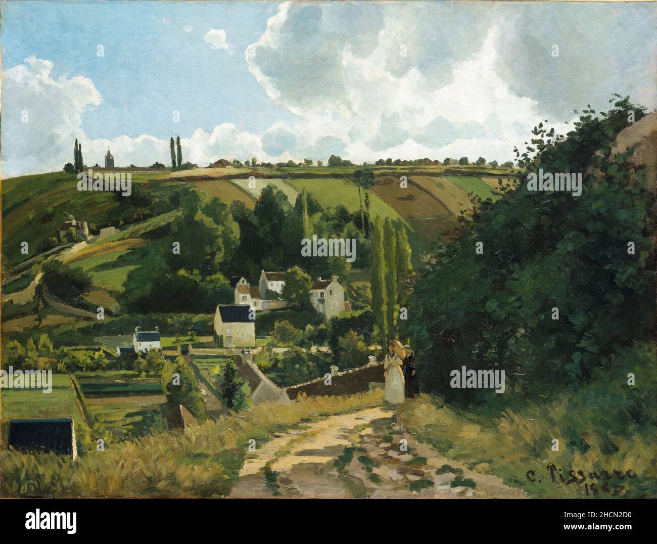 Jalais Hill a Pontoise dal pittore impressionista/post-impressionista francese Camille Pisarro Foto Stock