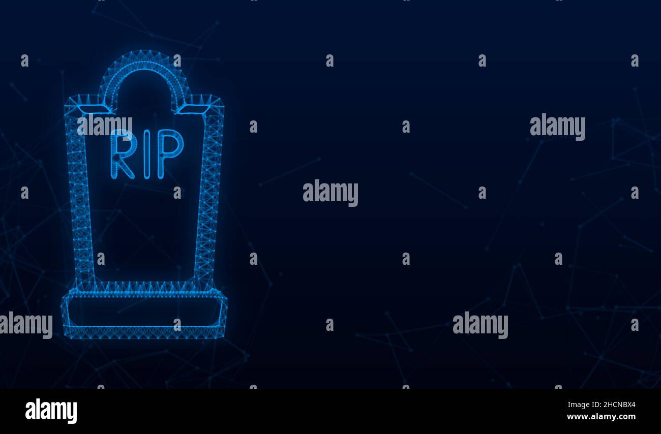 Icona grave design piatto. Vecchia lapide con crepe. Illustrazione dello stock vettoriale Illustrazione Vettoriale