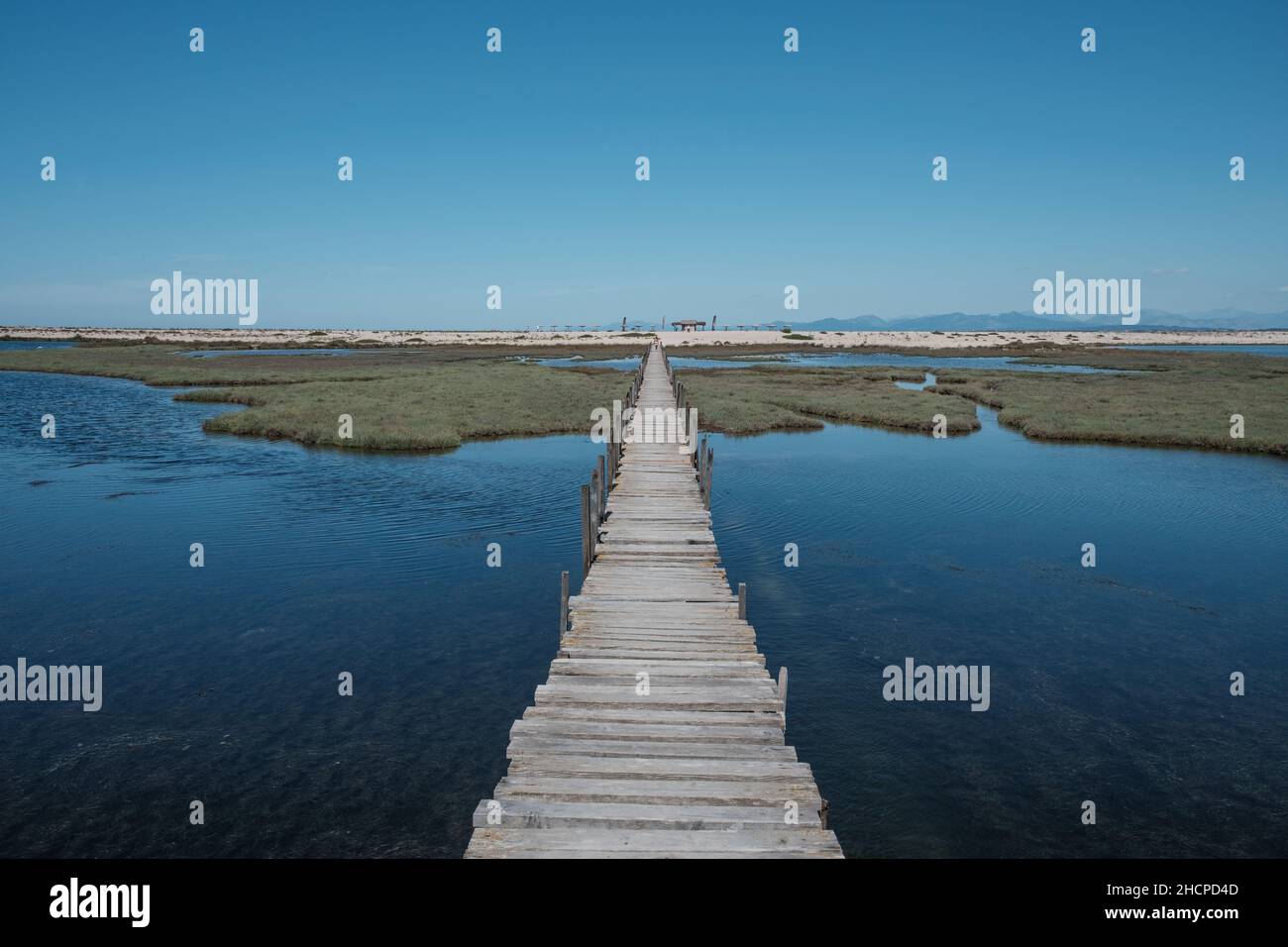 Lefkada è l'isola ionica in Grecia che non è veramente un'isola, come si può guidare ad essa, ma non è meno bella delle altre isole Foto Stock