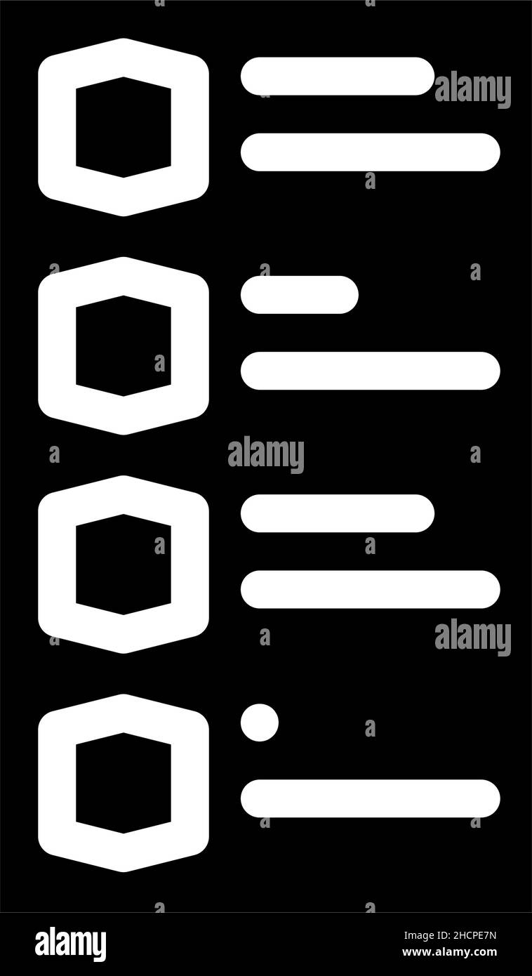 illustrazione del vettore dell'icona glifo del test di allergia Illustrazione Vettoriale