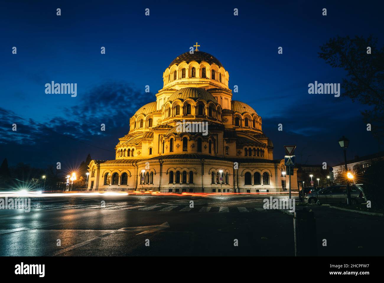 Cattedrale di Aleksander Nevski a Sophia, Bulgaria Foto Stock