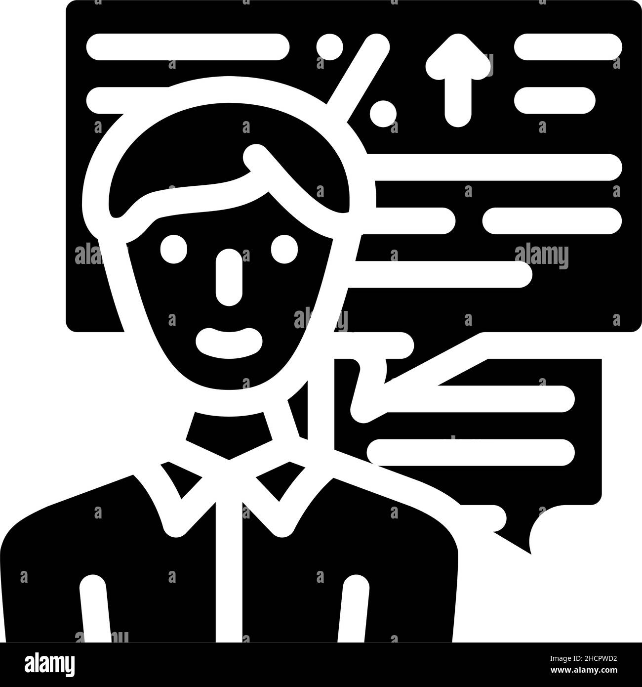 sconti di stagione vendite glyph icona vettore illustrazione Illustrazione Vettoriale