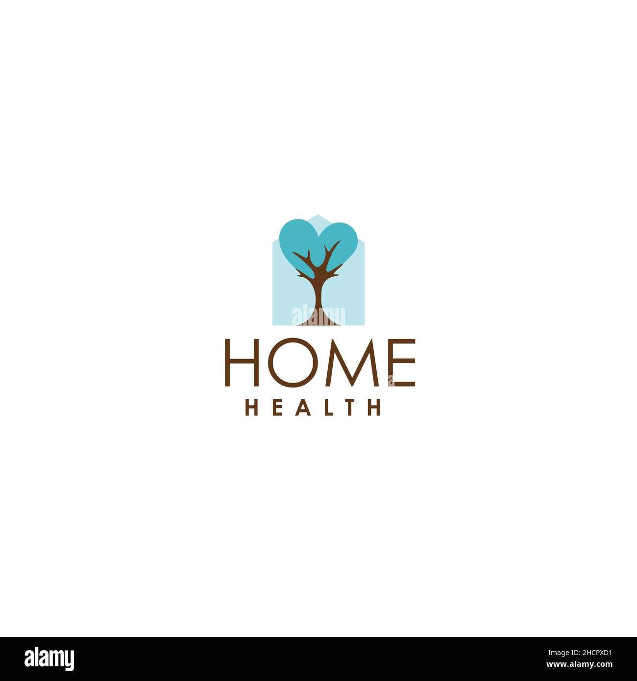 Design moderno colorato HOME SALUTE logo design Illustrazione Vettoriale
