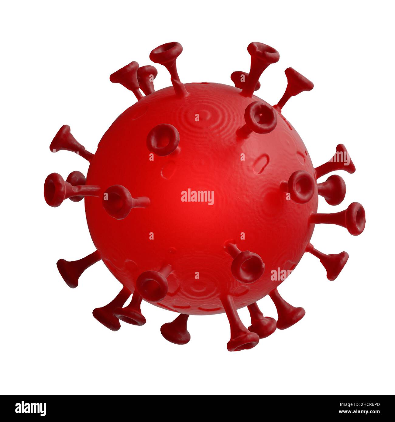 Coronavirus 2019-ncov infezione da influenza. Cellule del virus dell'influenza respiratoria della Cina patogeni. Pericoloso ncov corona virus asiatico, rischio pandemico isoalted ob wh Foto Stock